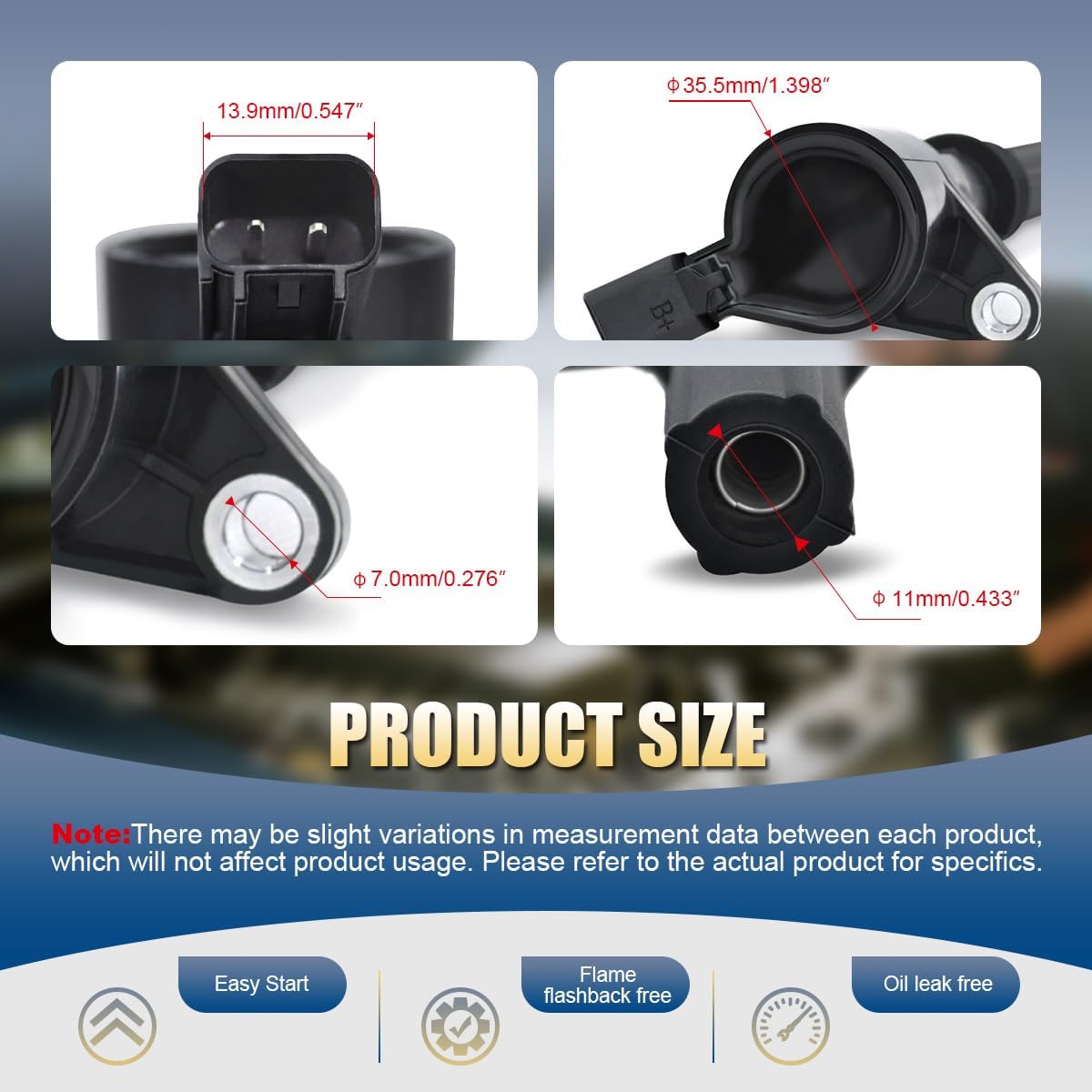 MAS Ignition Coil DG508 & Motorcraft Spark Plug SP479 compatible with Ford Lincoln Mercury 4.6L 5.4L V8 Crown Victoria Expedition F-150 F-250 Mustang DG457 DG472 DG491