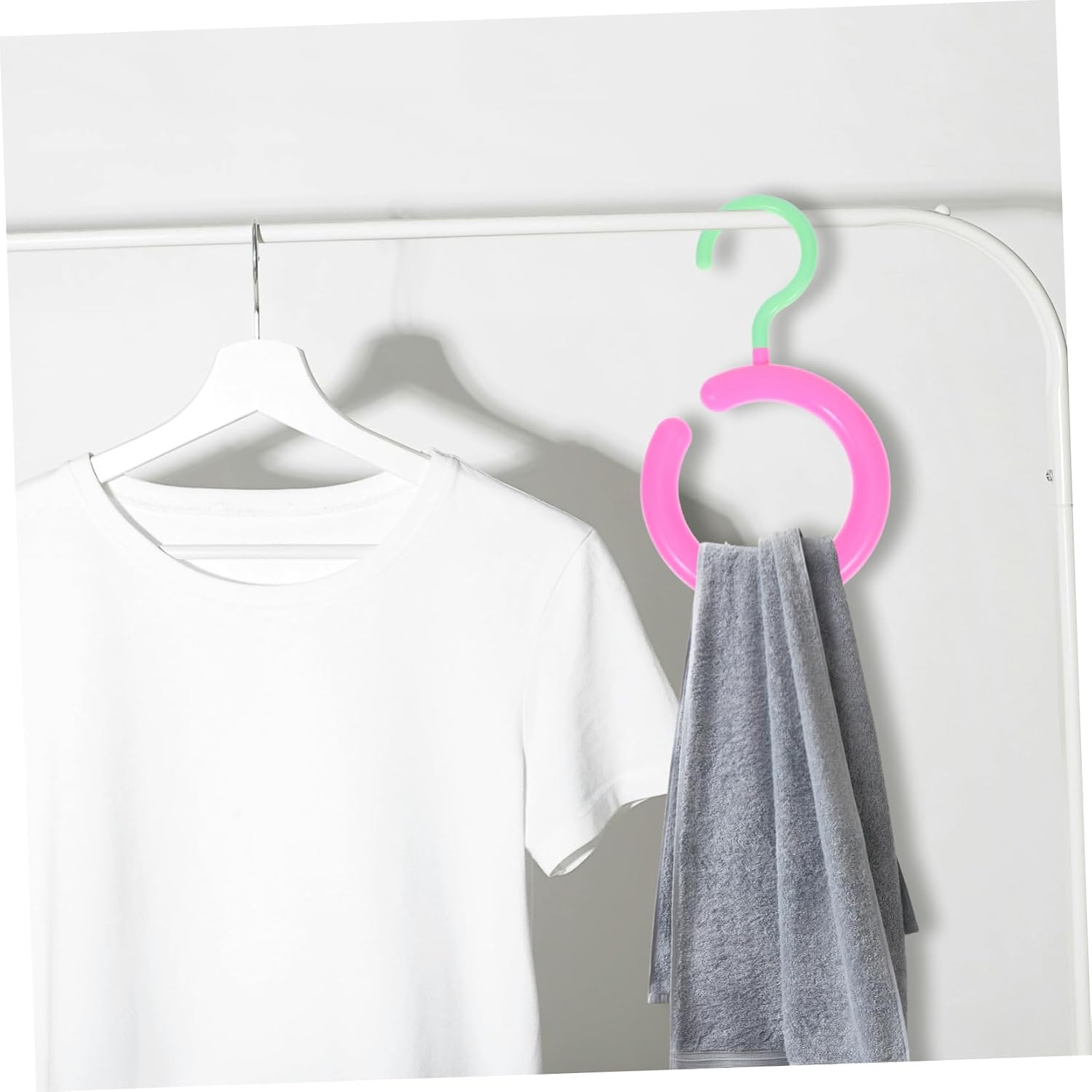 10pcs Round Scarf and Belt Hanger for Closet Organizer Hooks
