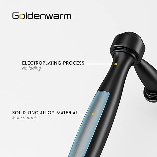 Miniatura 2 de goldenwarm 10 tiradores dorados de cajones de 5 pulgadas, manijas de gabinete doradas, herrajes de latón para cocina, manijas de cajón doradas