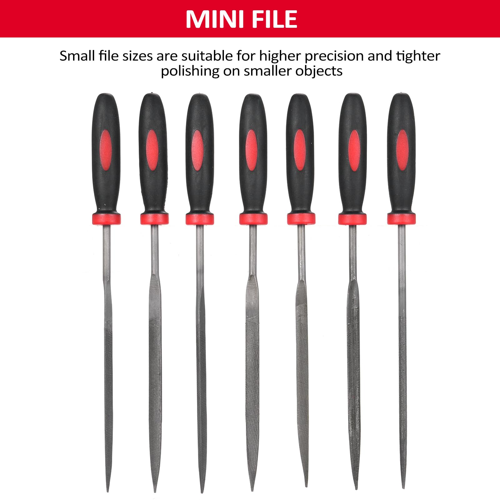 Metal File Set 33Pcs with Portable Bag | T12 Forged Alloy Steel for Metalwork/Woodworking | Half - round/Round/Triangular/Flat Files, 14 Needle Files, Sandpaper & Gloves