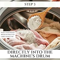 Vista 7 de Barra concentrada de detergente natural para ropa – Jabón hipoalergénico en barra de lavandería con té verde para lavado delicado y piel sensible