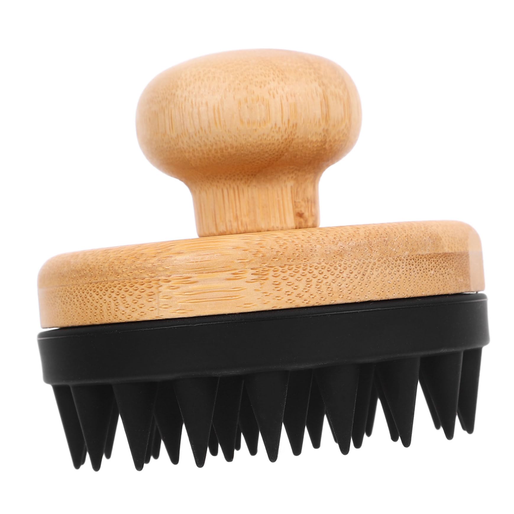 FRCOLOR 4 Stück Shampoo-Bürste Haarwaschbürste Haarbürste Bambus Shampoo Bürste Massagegürtel Haarshampoo Shampoobürste und Kopfhautpeeling shampoo kopfhautmassagegerät ， Black