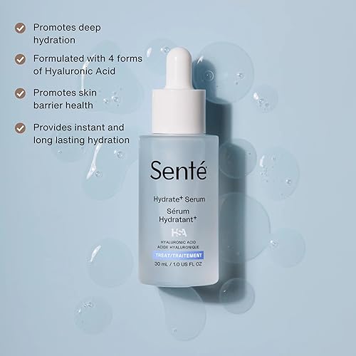 Miniatura 2 de Senté Hydrate+ Serum | Ácido hialurónico con HSA para piel de vidrio | Hidratación profunda y soporte de barrera | Absorción rápida | Calma y calma