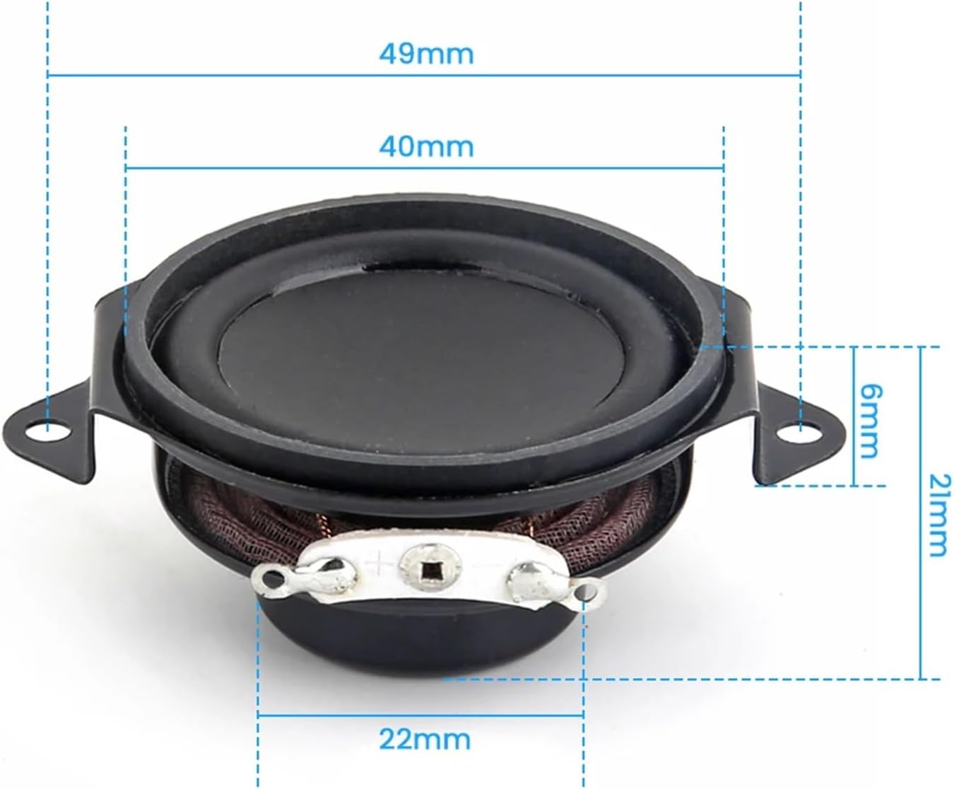 2Pcs 1.5 Inch Portable Audio Full Range Speaker 8 Ohm 5-10W 40MM Cross Feet Subwoofer DIY Bluetooth Speakers Home Theater