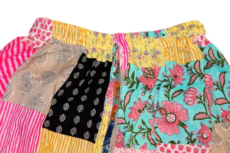 Palazzo Pant for Woman Patch Work Unique Pant Vintage Rayon Palazzo Pant Bohemian Smocked Waist Pants by Ethinic Craft HUB3