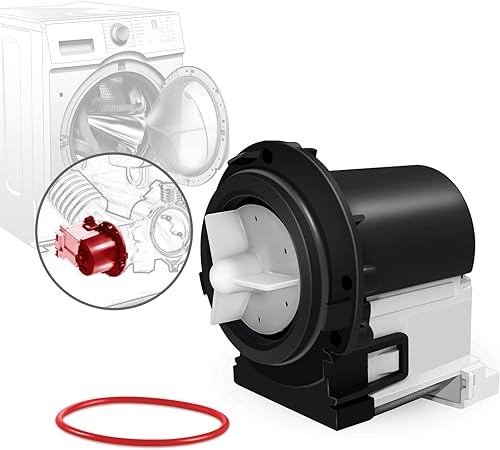 Actualización 4681EA2001T Bomba de drenaje de lavadora compatible con bomba de drenaje de lavadora LG y bomba de drenaje de lavadora Kenmore Parte