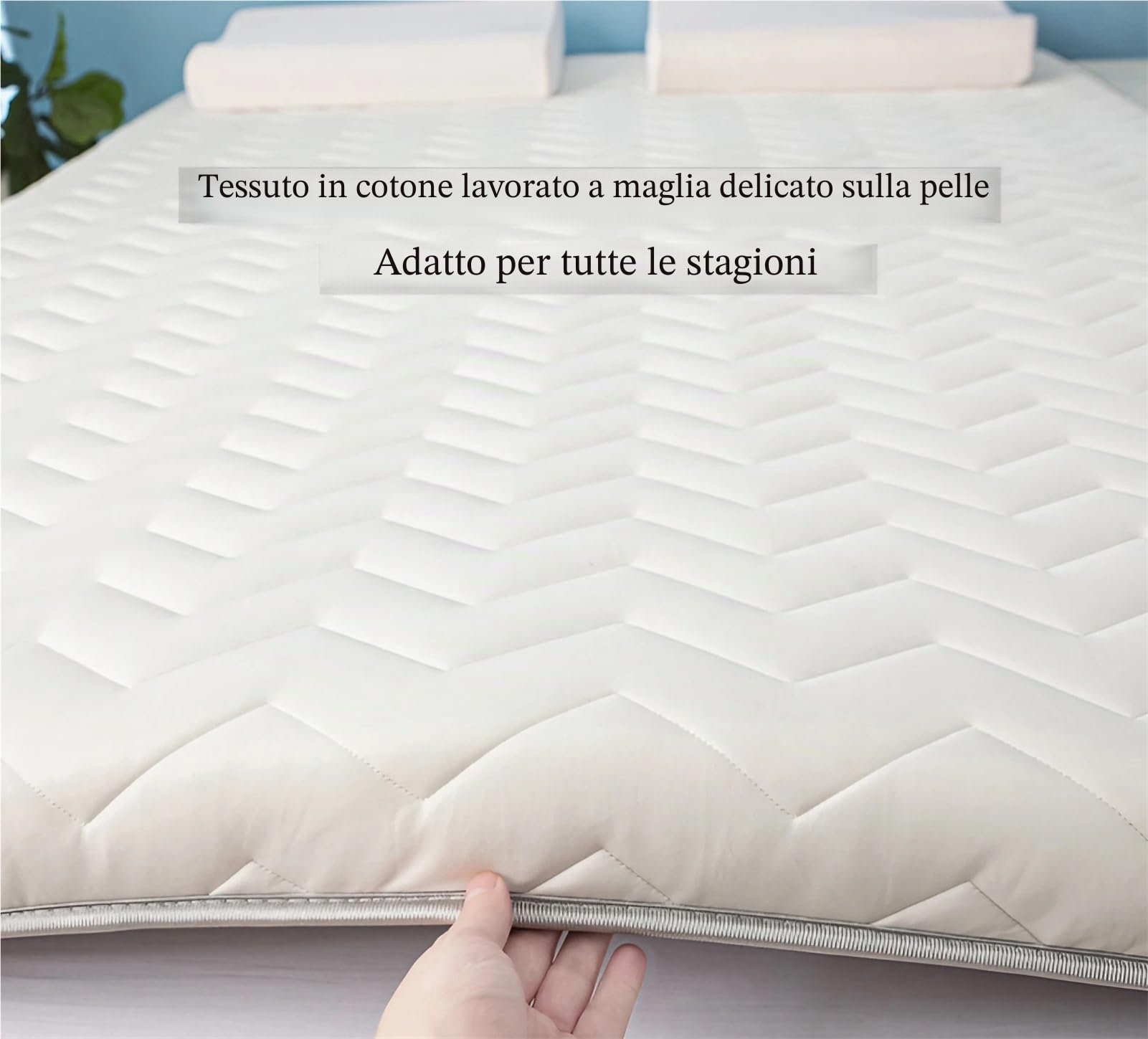 Materasso Futon Giapponese Pieghevole e Arrotolabile Spessore 8 Cm, Tappetino Da Letto Da Pavimento Portatile, per Divano Letto, Lettino Da Campeggio, Dormitorio(White,120 x 180 x 8 cm)