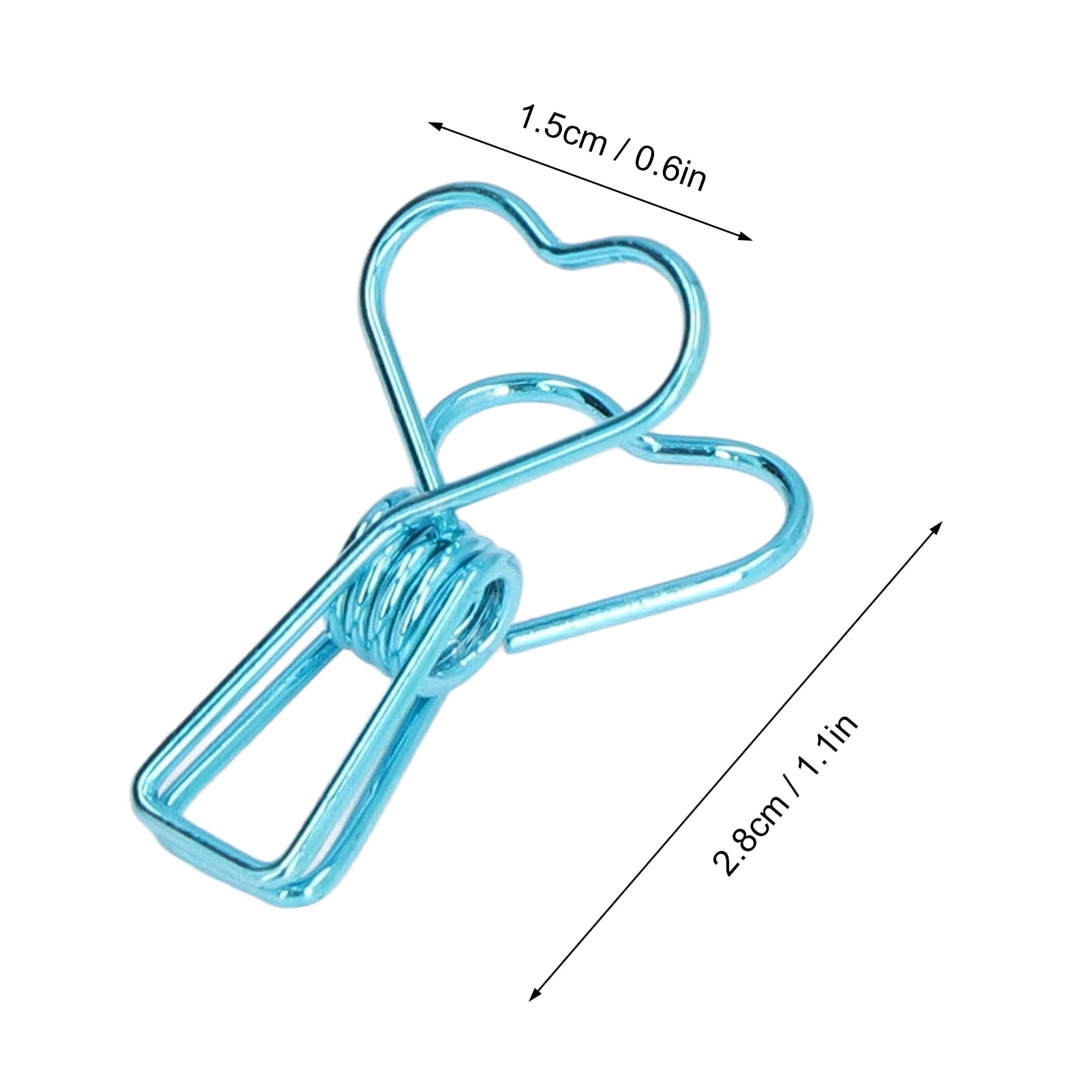 Tenare Lot De 100 Trombones En Forme De Cœur Avec Boîte En