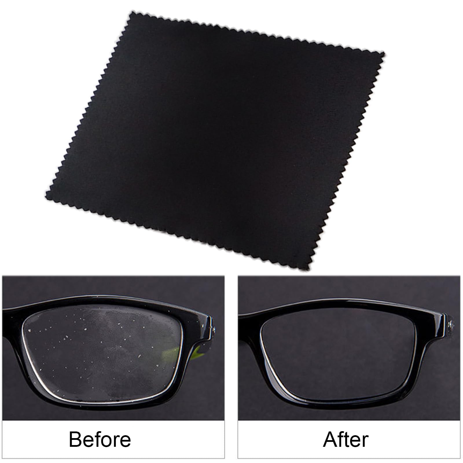 8 Panni In Microfibra Per Pulizia Occhiali E Schermi - 18x15cm, 8 Colori, Riutilizzabili - Foto 2