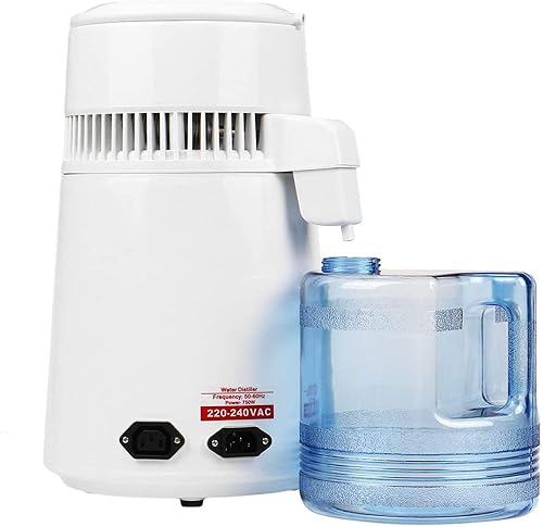 Purificador de agua de 1.1 galón4 l puro destilador de agua de acero inoxidable Destilación interior de agua purificador de agua filtro Destilador