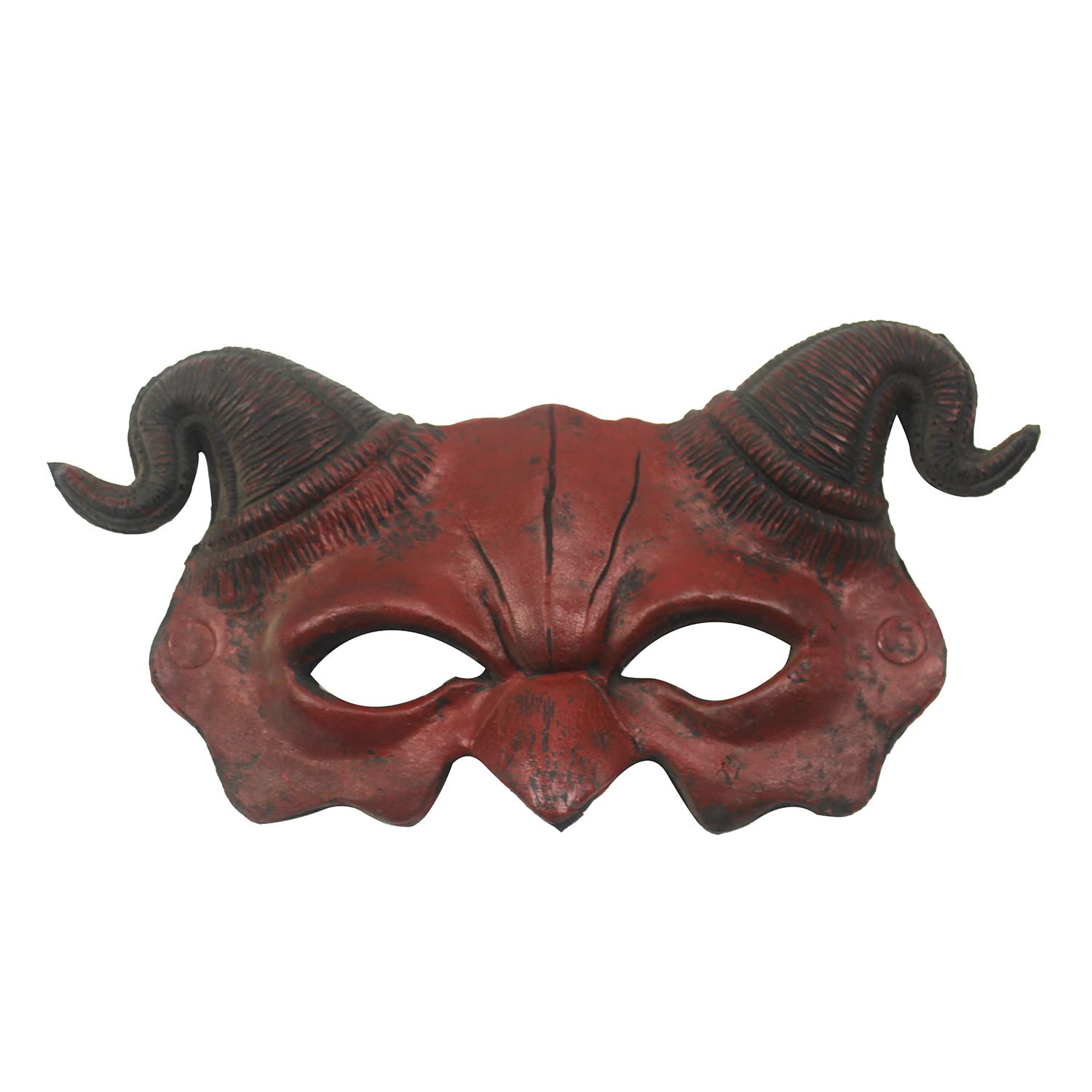 JNGUOSICN Halloween Goat Horn Devil Mask Half Face Scary Animal Masks Gothic Skull Sheep Head Mask Skeleton Vampire Scary Face Masks for Halloween Masquerade Cosplay Party Prop - Image 3
