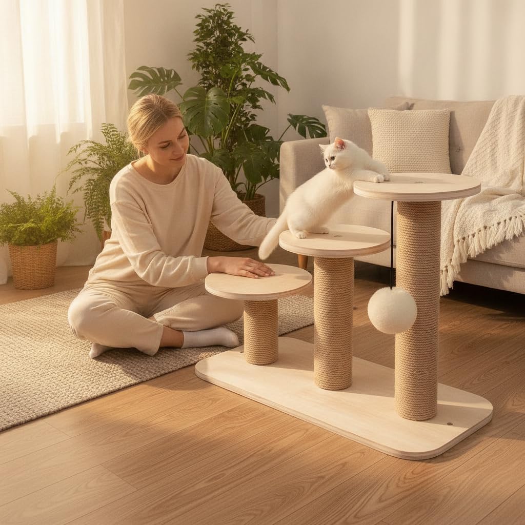 Tiragraffi per Gatti, Albero Gioco Legno, style to 2