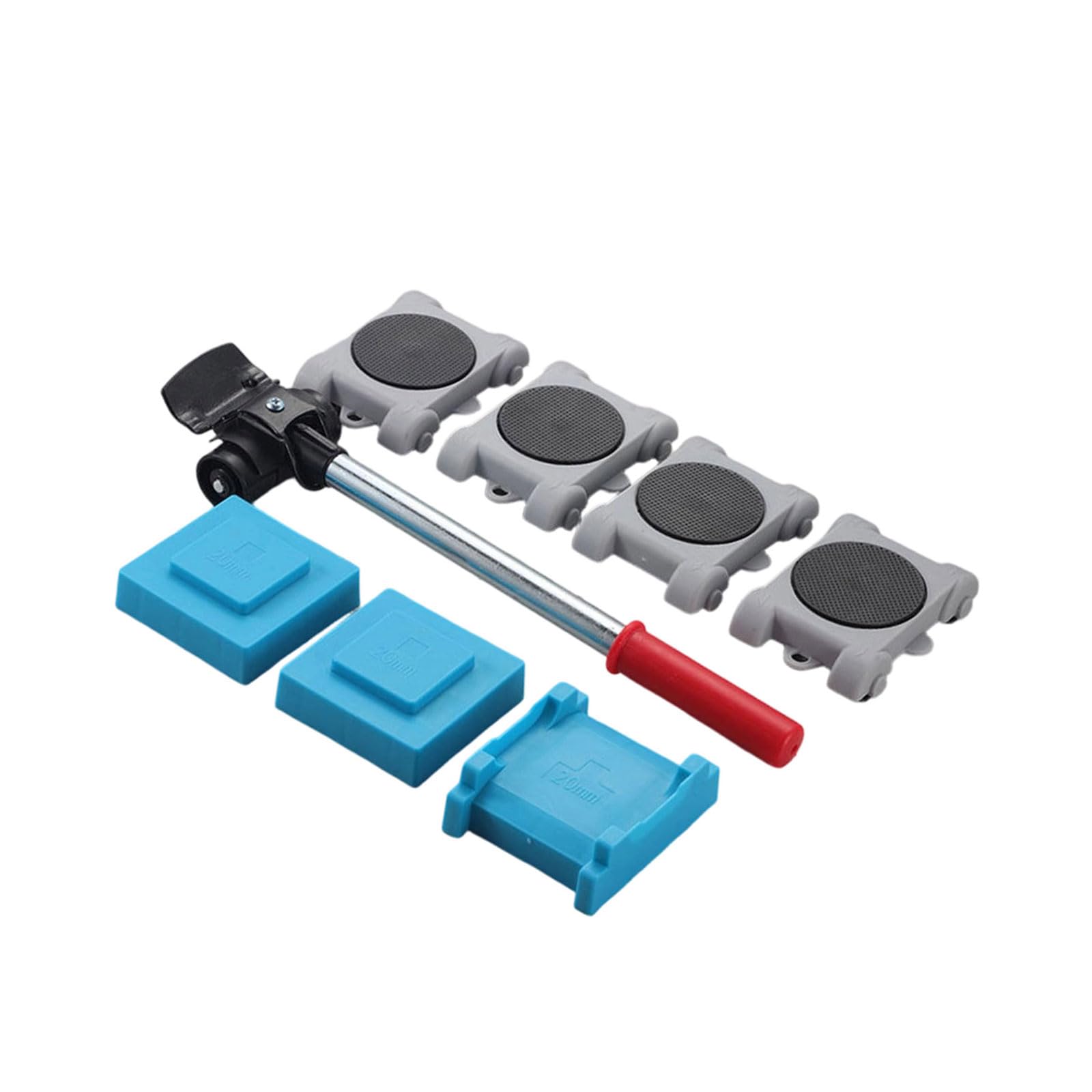 Elnwnnkc 8 Piece Set Multiple Purpose Heavy Duty Caster Wheel With Noise Without Operate Rotates Casters For Easy Furniture Relocation House Relocation Disks
