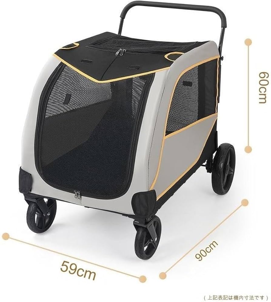 ペットカート 50kg対応 メッシュ Amazon.co.jp: 大型犬用カート耐荷重50kg多頭 小型犬犬用 キャリー