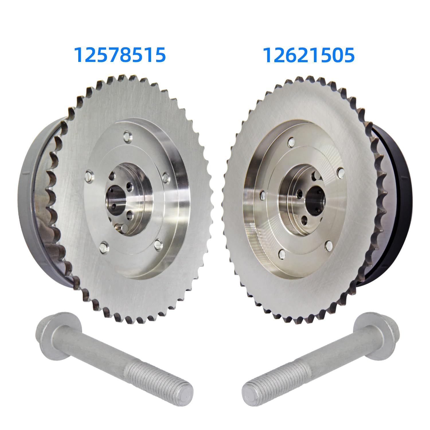 Engine Variable Timing Sprocket Cam Camshaft Phaser Gear of 2 pcs Replacement for Compatible with Chevy Buick GMC GM 2.0L 2.4L Replace# 12621505 12578515