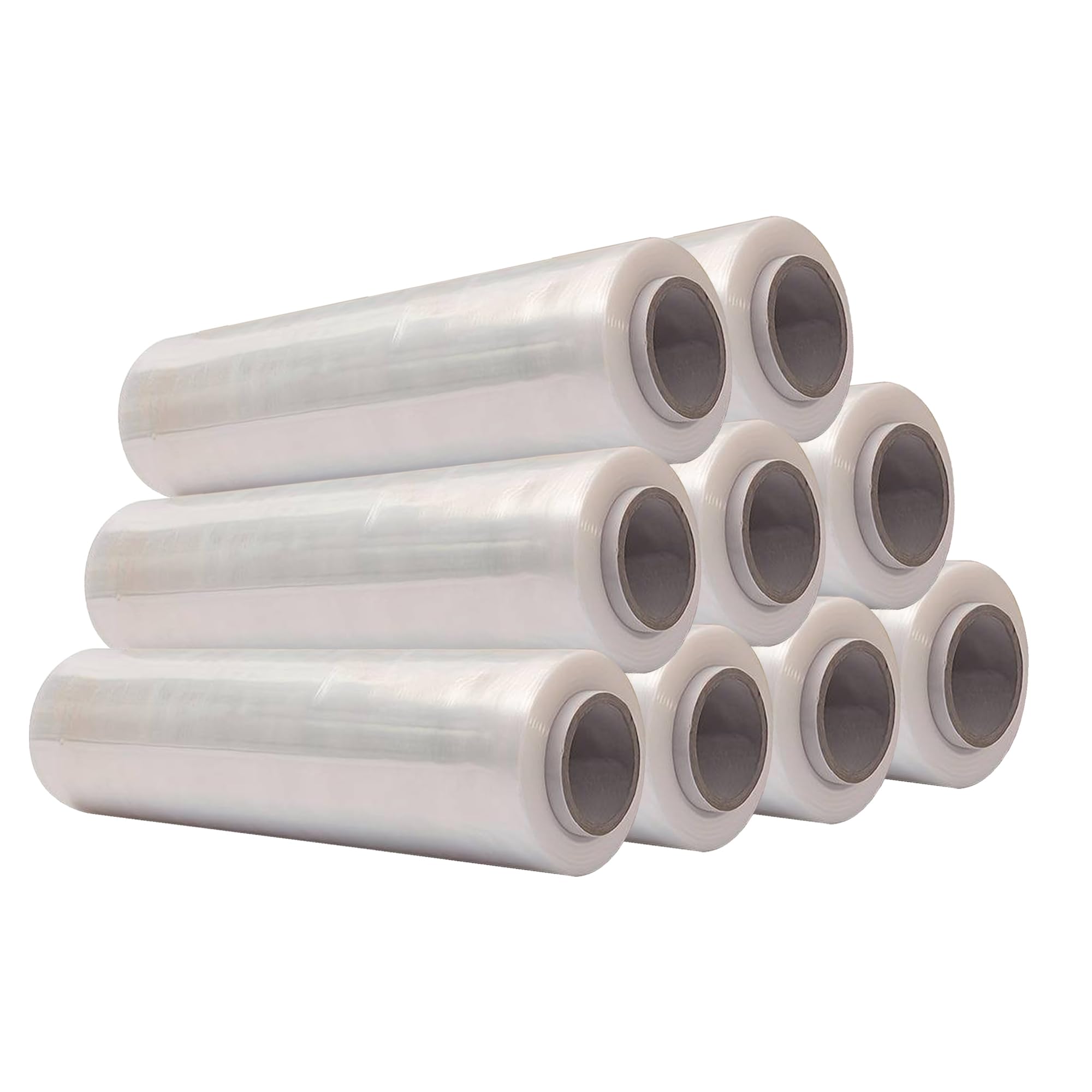 Rollo de celofán transparente para embalaje de manualidades, apto para alimentos, palés, ramo, floristería, papel de envoltura transparente (500 mm x 200 m x 23 mic, paquete de 9)