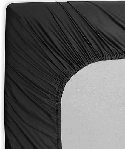 Miniatura 4 de BLC - Sábana bajera de microfibra tamaño King, 1 unidad, sábana bajera de 1800 hilos, doble cepillado, transpirable y refrescante con bolsillo