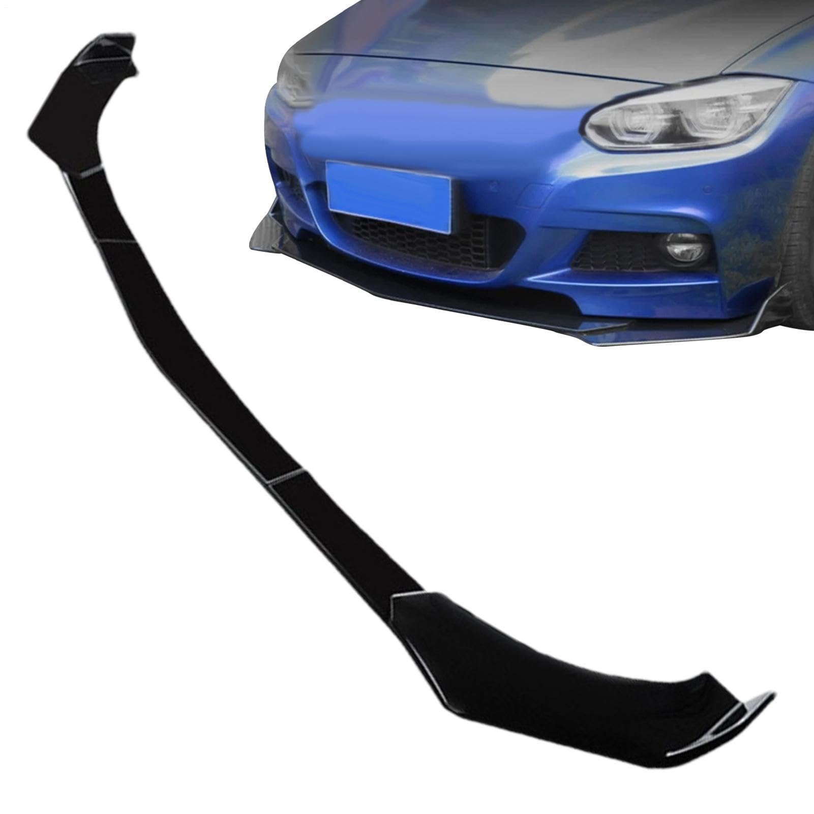 Spoiler per labbro del paraurti anteriore per auto - 1 unità regolabile | Kit corpo divisore Pala leggera Professionale Alta resistenza Robusto Durevole Elemento 'ingranaggio Sezione Divisione