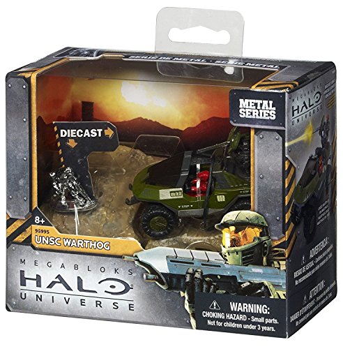 Mega Bloks – Halo Universe – Metal Series – 96995 – UNSC Warthog (Import Royaume Uni)