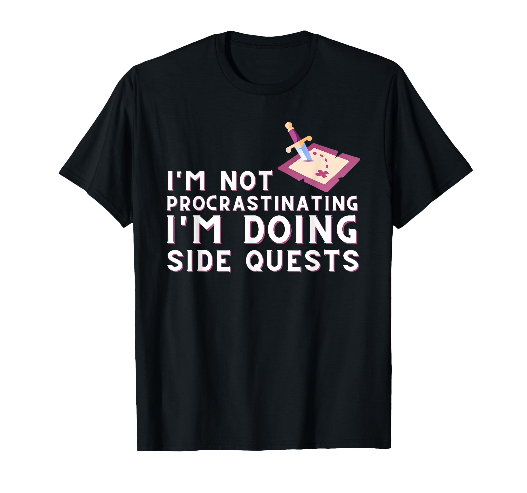 I'm not procrastinating I'm doing Side Quests - Gamer Gaming T-Shirt