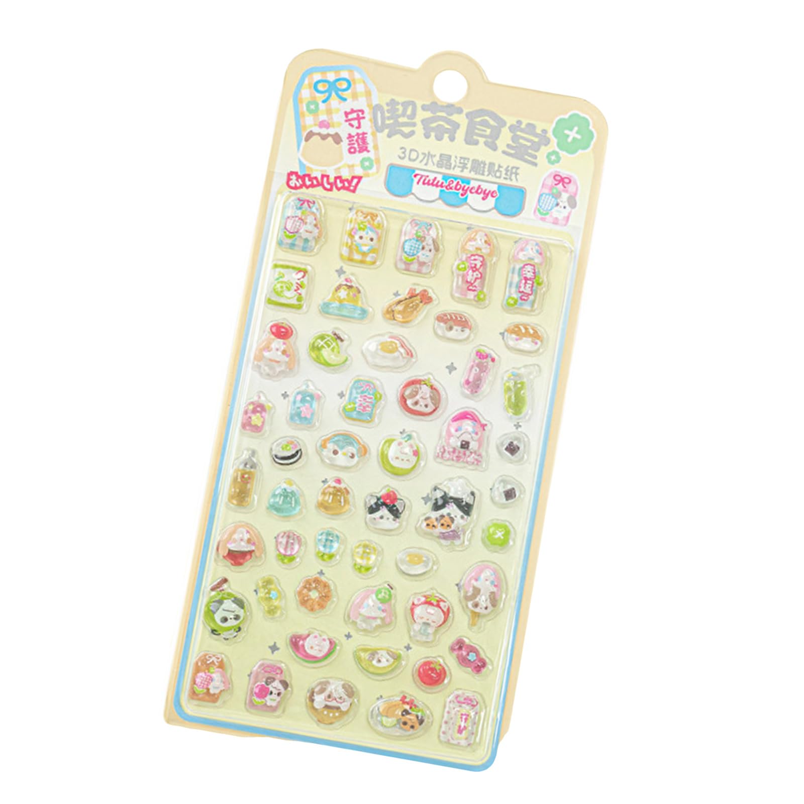 Cartoon Sticker Stereoscopic Stickers Reward Label Decorative Labels for Journal Stereoscopic Sticker Scrapbook Crystal Stickers