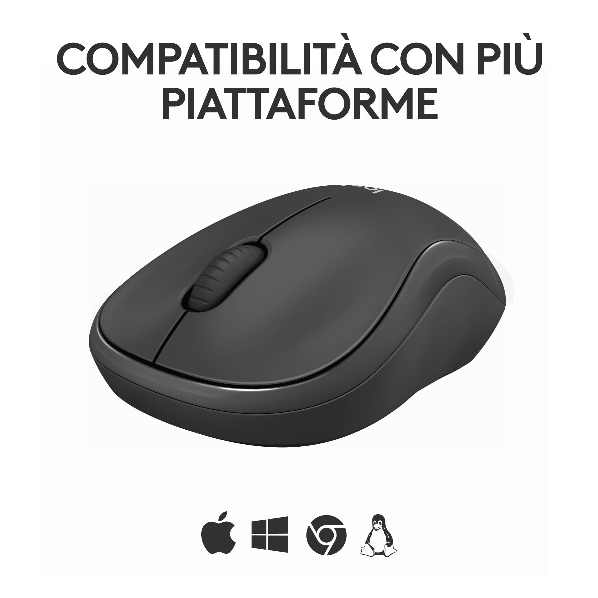 Logitech M240 Silenzioso Bluetooth Mouse Wireless Compatto Portatile Grafite