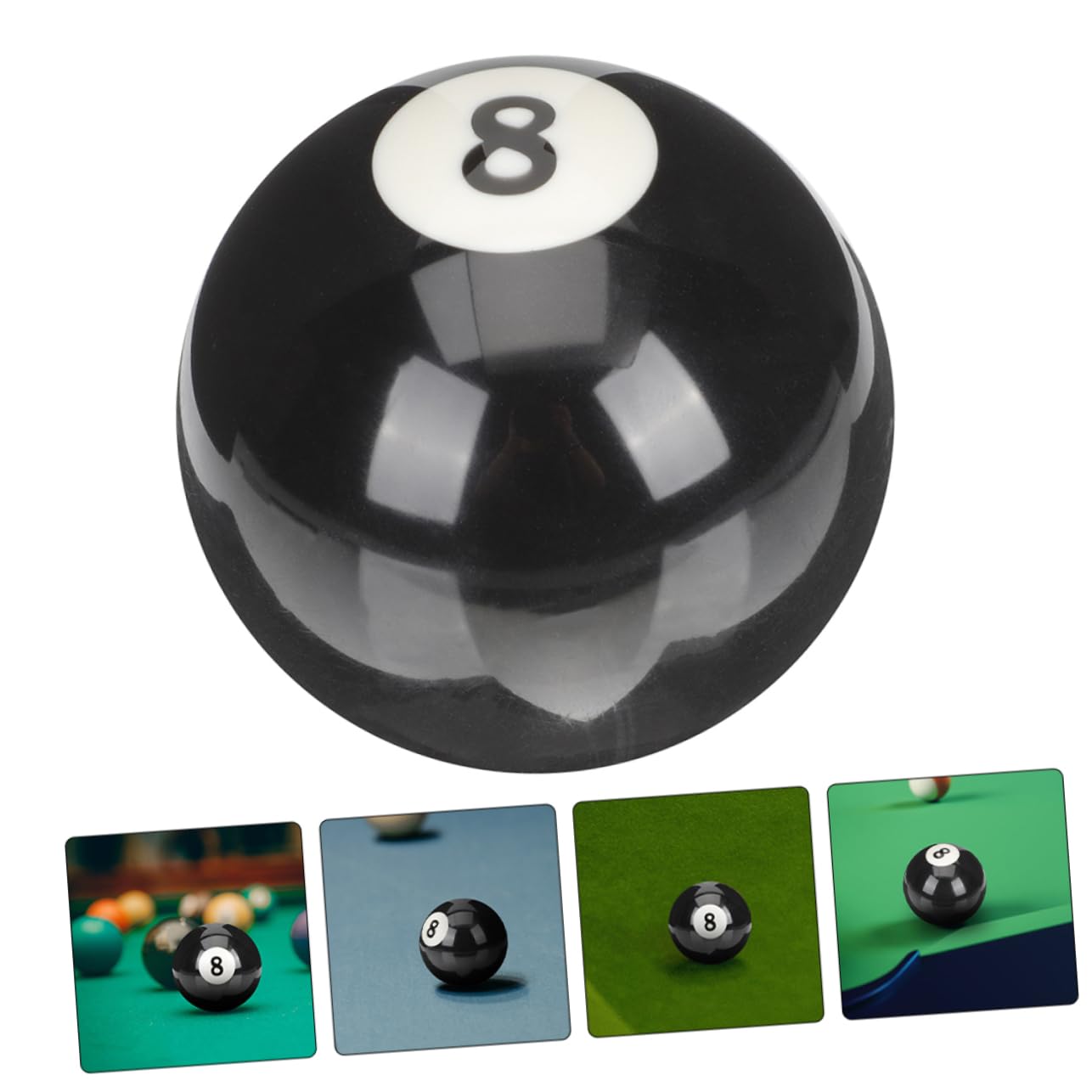 CONGARTENO Billardspielball Schwarz – Verschleißfestes Harz, Laserpoliert, Turnierqualität, Für Training & Freizeit, 52,5 Mm