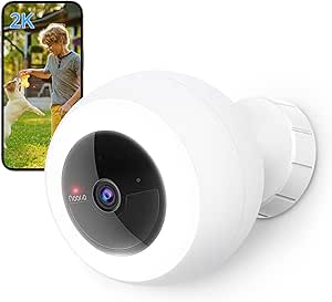 Noorio Security Camera, B310 2K 16G Wireless Outdoor Security Camera with Rechargeable Battery CCTV Cam System for Home Security, Two-Way Talk, Siren, 2.4G WIFI, Alexa, Motion Detection, Floodlight asin的图片