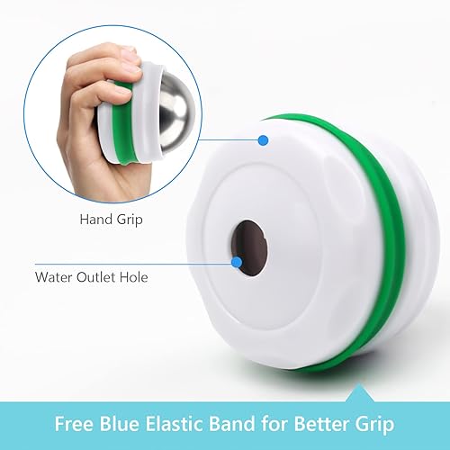 Miniatura 3 de AHIER Bola de rodillo de masaje frío, alivio de terapia de frío, bola de gel extraíble para masaje de tejido profundo, gran herramienta para dolor
