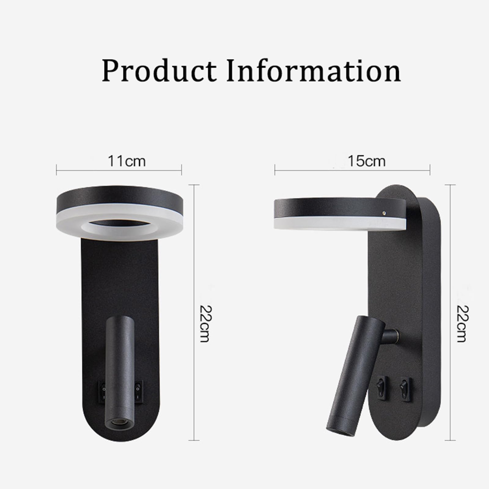 LED Solar Aplique de Pared Exterior Villa Lámpara de Pared con Mando a Distancia IP65 Impermeable Acrílico Iluminación 3000K/6500K para Balcón Patio Jardín Balcón (Luz Cálida,100cm)
