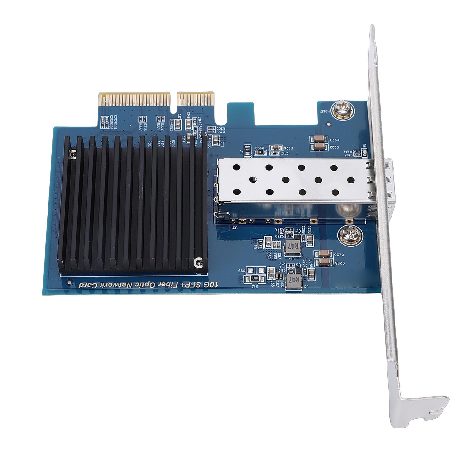 Yctze Scheda di Rete PCIe 10G, Adattatore Ethernet in Fibra PCIe 3.0 X4 a Porta Singola, Scheda di Interfaccia di Rete con Slot SFP Aperto, Ideale per Wins 11 e Supporto di Avvio PXE