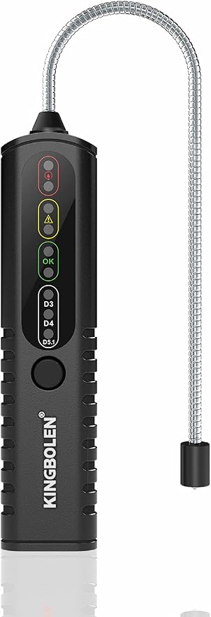 Brake Fluid Tester, Auto Brake Diagnostic Testing Tool, Hydraulic Fluid/Liquid/Oil Moisture Analyzer with 9 LED Indicators for DOT3/DOT4/DOT5.1 Brake Fluid(BF100)