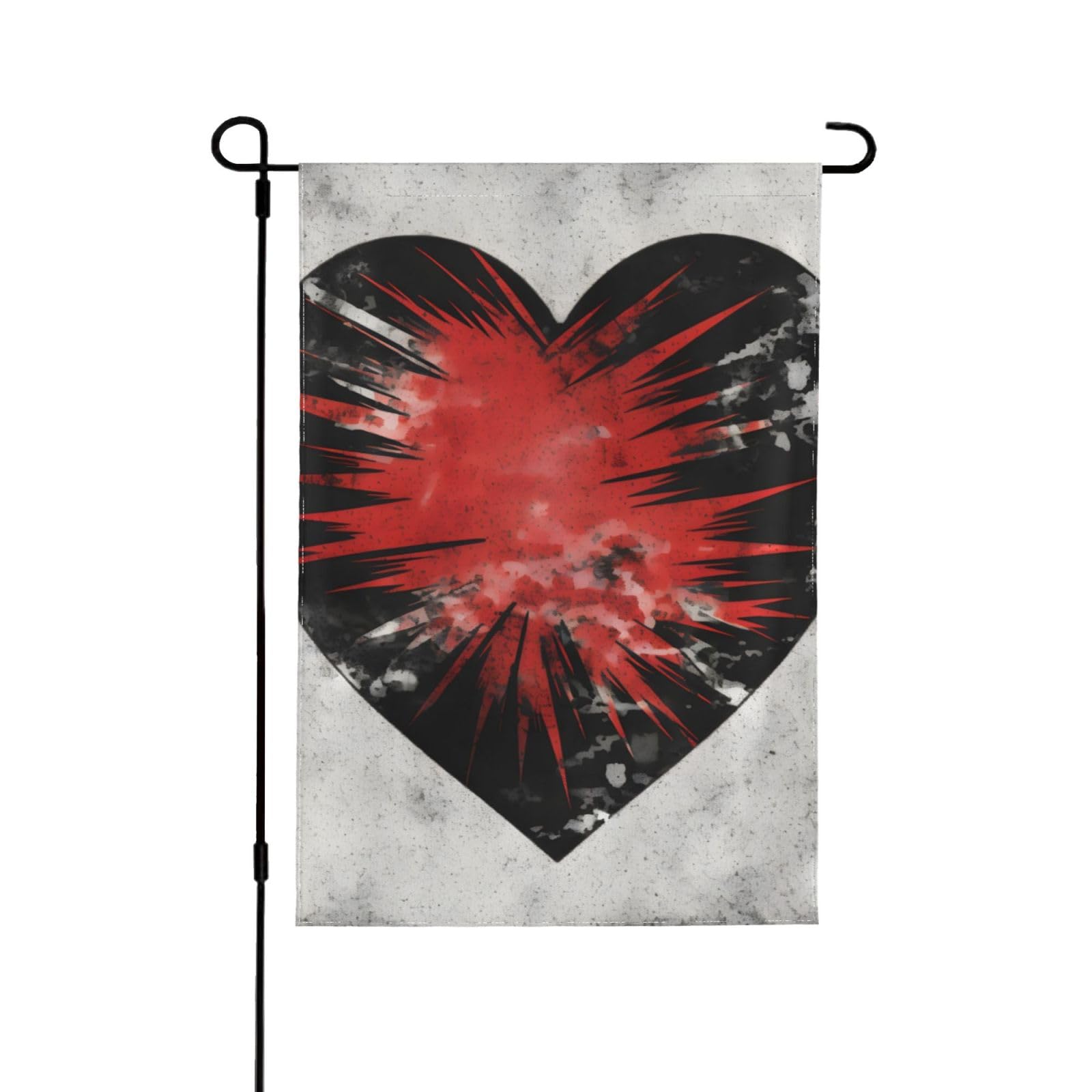 Drapeau de jardin 71x101 cm double face cœur cool Saint-Valentin extérieur - 8