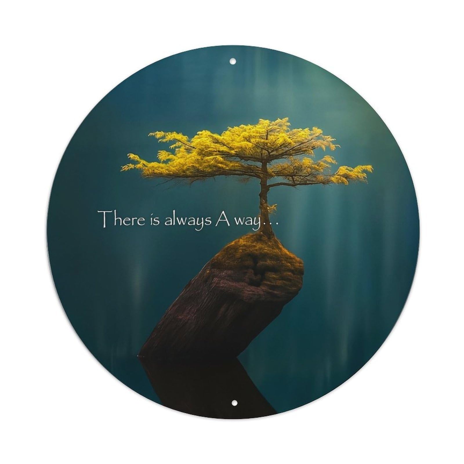 There Is Always A Way Tin Sign Metal Poster Vintage Metal Signs for Home Man Cave Bar Cafe Kitchen laundry room Wall Decorations 8x8 inches