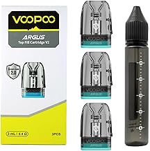【iCOSM 2.0搭載】VooPoo Argus Pod 交換用カートリッジ V2 1箱（3個入）for アーガス シリーズ ARGUS G3/G3 Mini/P1/P2/G1/G2/A + オリジナルユニコーンボトル1本セット (0.4Ω/3ml（V2）)