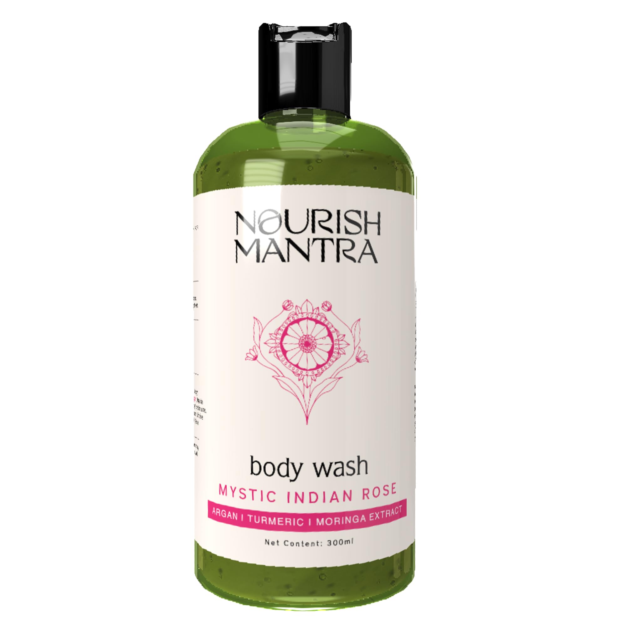 Nourish Mantra Mystic Indian Rose Exfoliating Body Wash