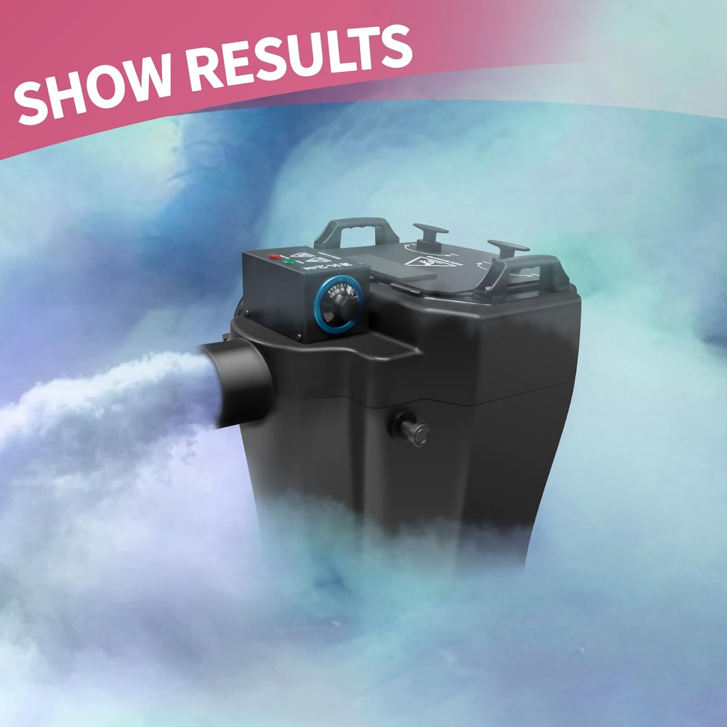 Vohala Dry Ice Fog Machine, 6000W Low Lying Fog Machine, Dry Ice Machine with Tube Nozzle High Density Fog Smoke for Wedding Party Events Stage Concert Club Performance DJ