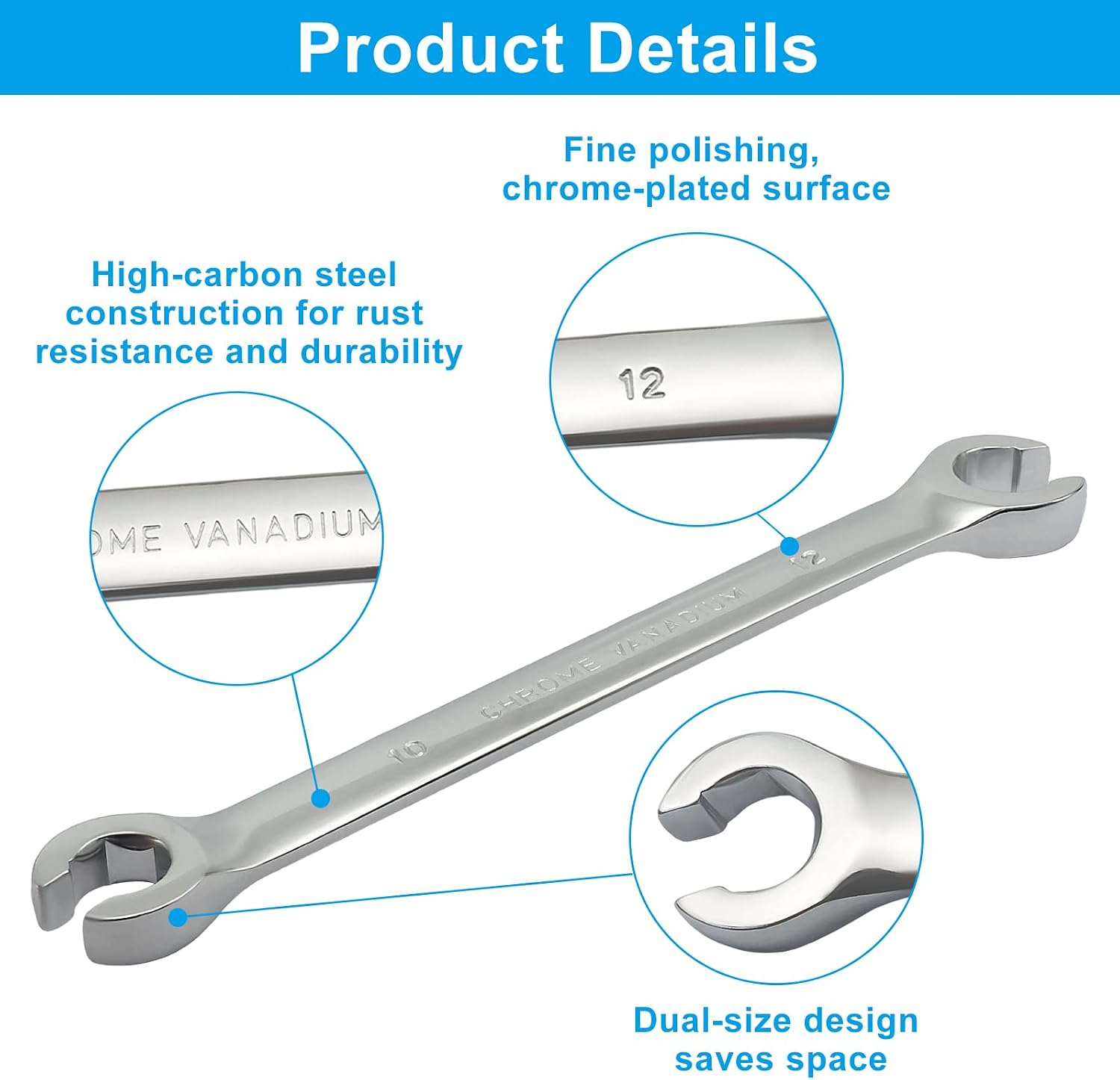 Flare Nut Wrench, 10mm x 12mm