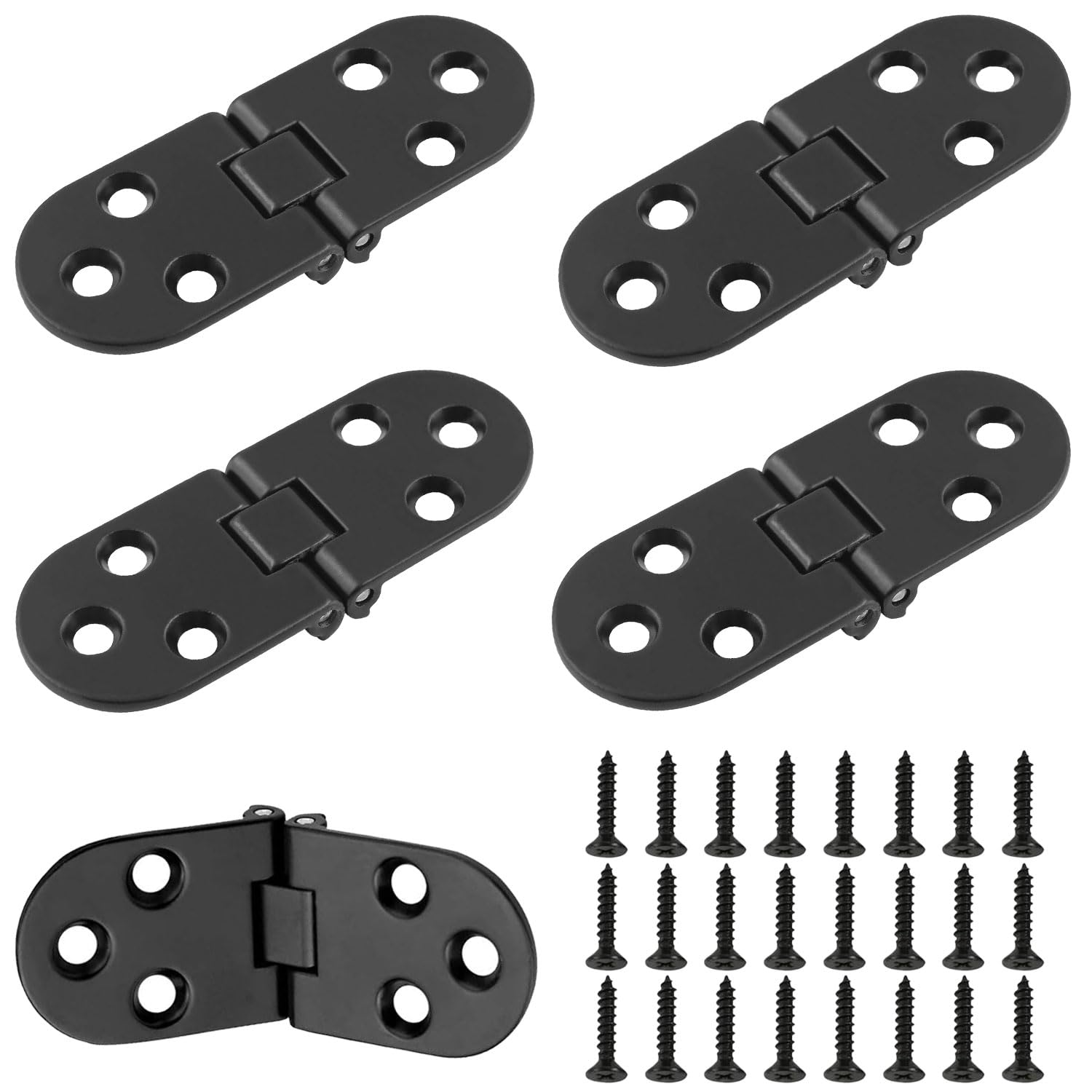 Cerniere In Acciaio Inox SUNSHINE SMILE - Confezione Da 10 Con Viti, Per Mobili E Progetti Fai-Da-Te