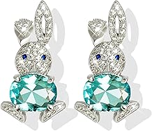 Easter Basket Essentials Stuffers Easter Bunny Dangle Earrings Spring Rabbit Egg Stud Earrings Jewelry Dresses Outfit Accessories Gifts