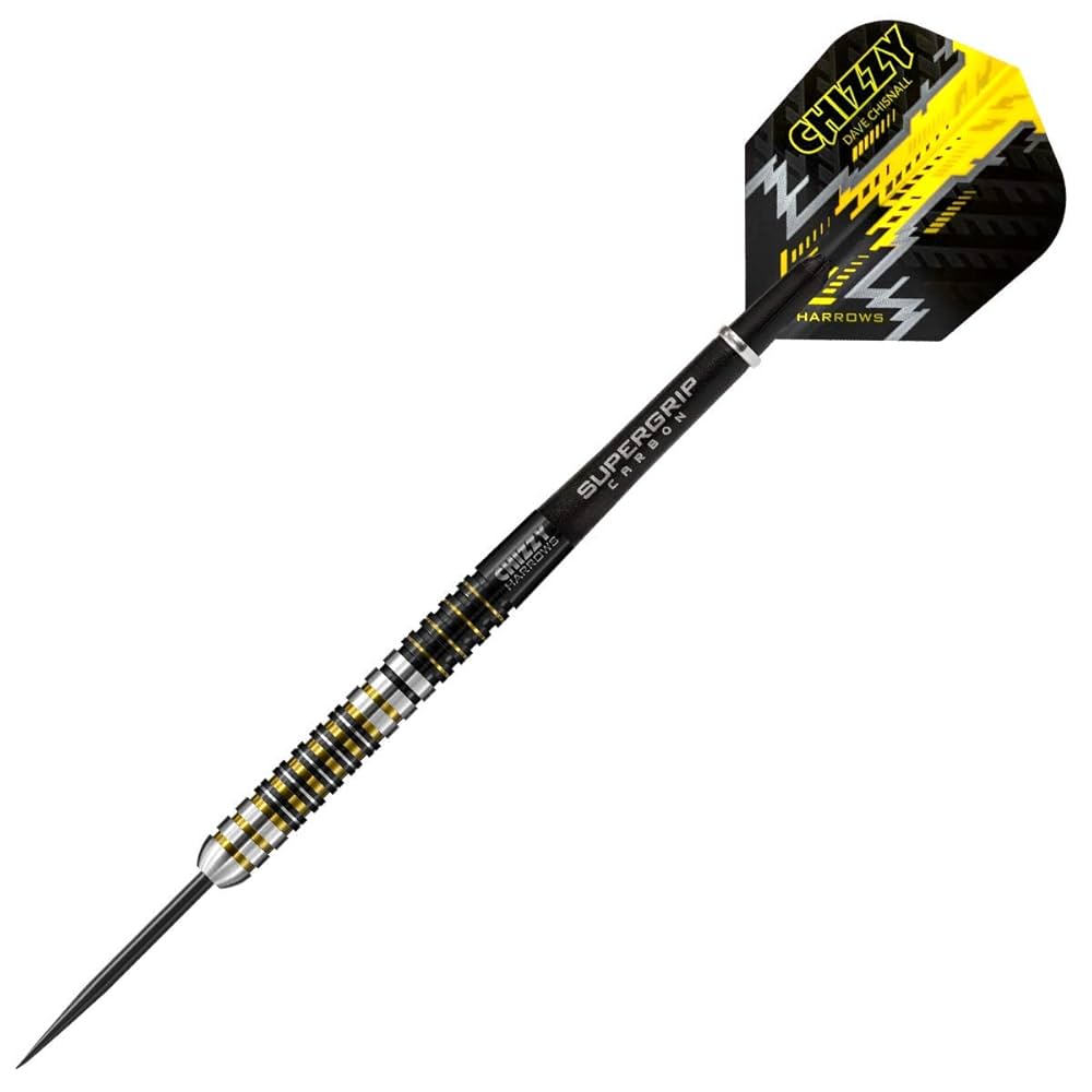Harrows Dave Chisnall Chizzy Series 3 Player Darts Set I Professional Darts 90% Tungsten Steel All Weights Pro DartsI10 Pcs Super Grip Set Carbon Midi Shafts And Signature Flights (22g Harrows Dave Chisnall Chizzy Series 3 Player Darts Set I Professional Darts 90% Tungsten Steel All Weights Pro DartsI10 Pcs Super Grip Set Carbon Midi Shafts And Signature Flights (22g