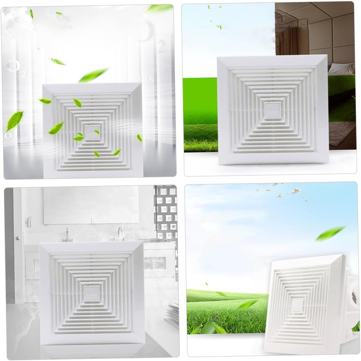 Luxshiny Bathroom Ventilation Fan Ultra Quiet Exhaust Fan for Kitchen Toilet and Bathroom Wall Ceiling Mount Design for Easy Installation and Strong Air