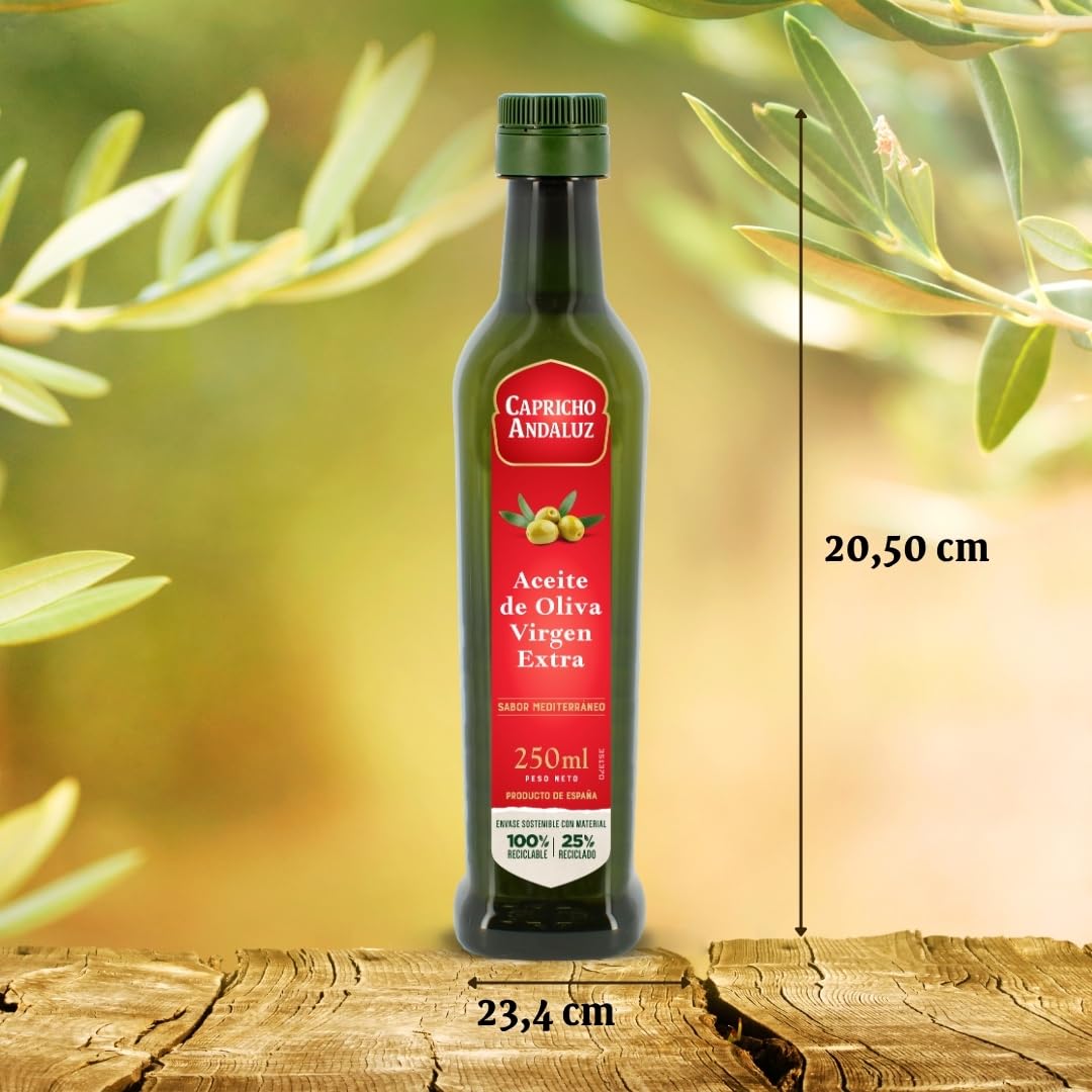 Aceite de Oliva Virgen Extra 250ml Capricho Andaluz Prensado en Frío Origen Español