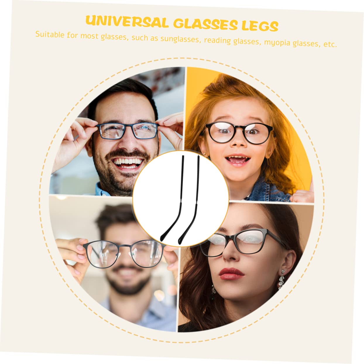 Didiseaon 10 Paires Jambes De Lunettes Remplacement Du Bras De Lunettes Remplacement Des Branches De ement De La Charnière De Extrémités Des Branches Black Métal