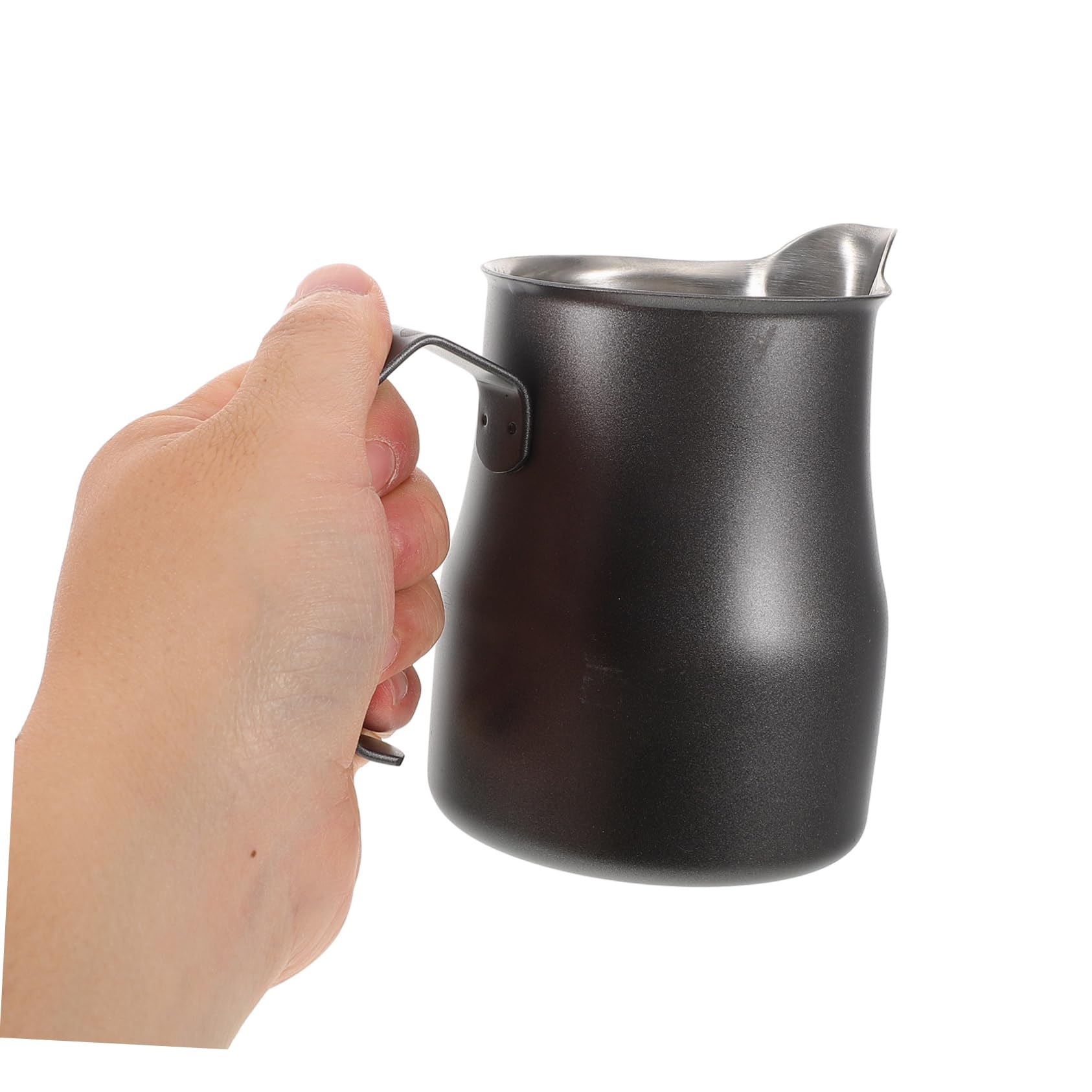Gadpiparty 2piezas Jarra De Leche Inoxidable Para Latte Espumador De Café Recipiente Para Espresso y Cappuccino Diseño Elegante Para Cafeterías y Doméstico
