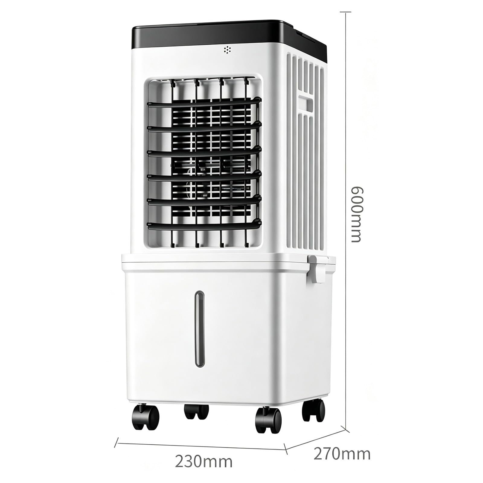 Climatizador Portátil 15L Depósito Oscilación 120° Temporizador para Casa | Climatizador evaporativo con depósito de gran capacidad, fácil de mover, para hogar oficina camping caravana