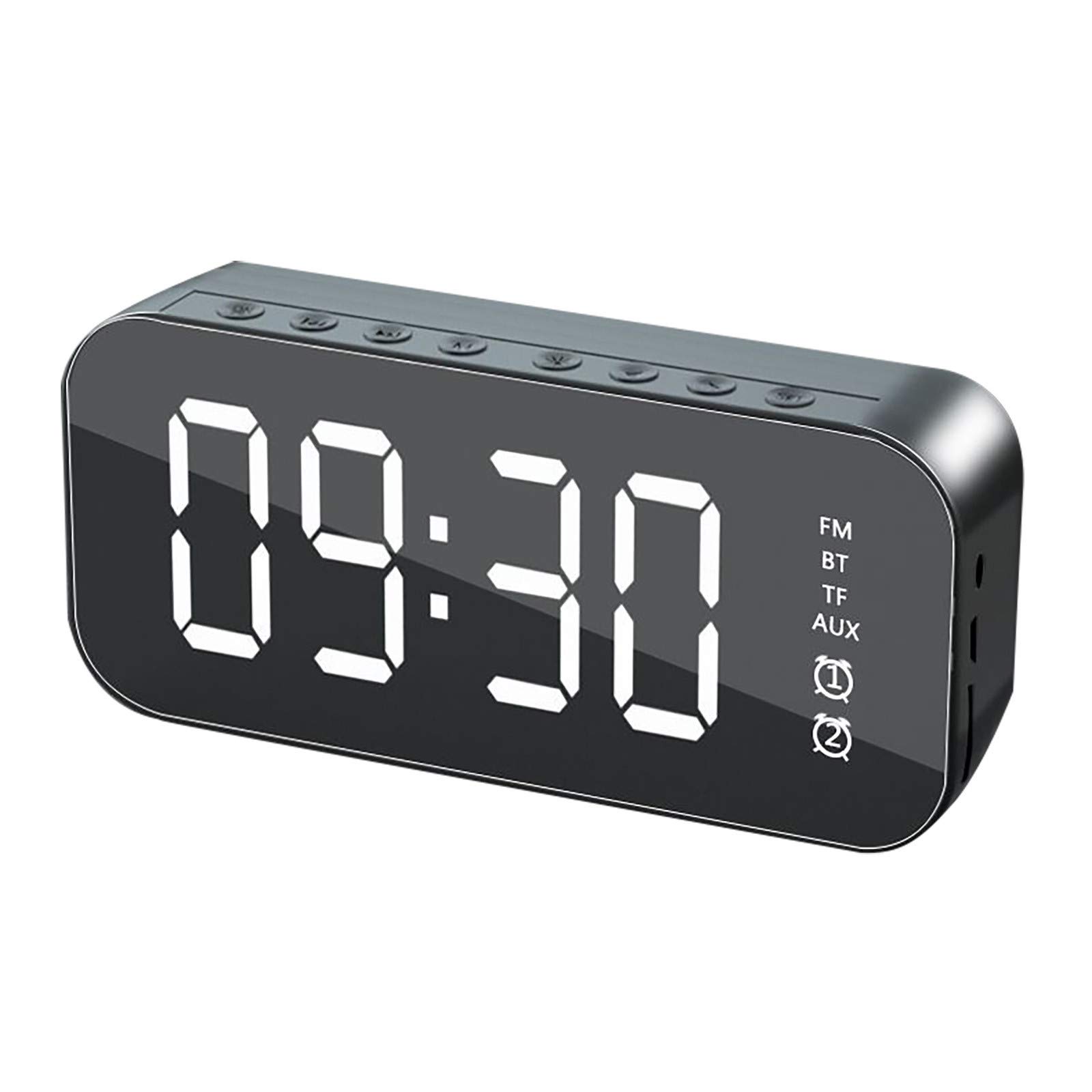 Digital Alarm Clocks for Bedrooms Large Big Numbers Display USB Charger Dimmer Multi-Functional Alarm Clocks for Heavy Sleepers