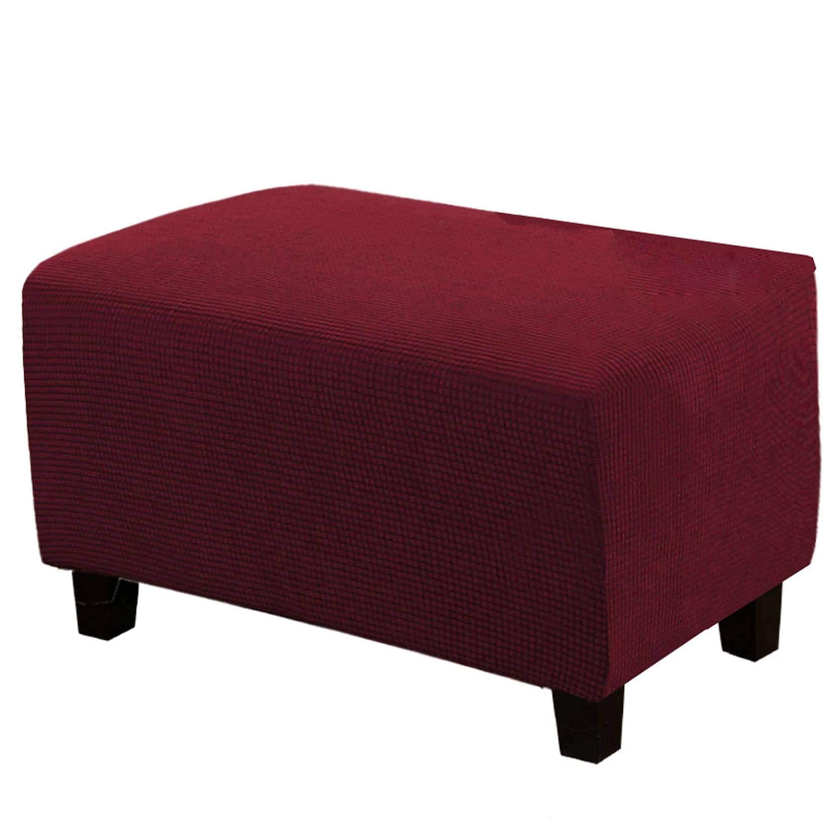 Housse de tabouret élastique pour rénover un pouf usé facilement