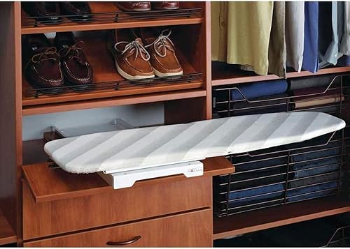 Miniatura 8 de Tabla de planchar retráctil extraíble para guardar en el cajón, fácil de instalar, tabla de planchar ocultaplegable,