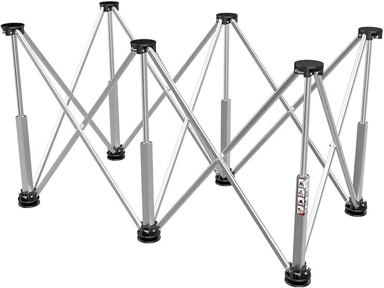 BHTOP Portable Folding Workstand with Carry Strap, 30" Collapsible Workbench, Construction table, Support, 2Ft X 4Ft, 30 inch work height, 2500 lb weight capacity, 6 Legs 2Ft x 4Ft ?6 Legs?